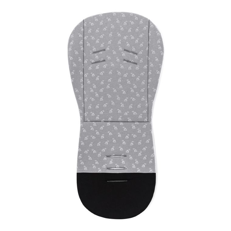 Petite&Mars, Foamy, dwustronna wkładka do wózka, Grey Hills