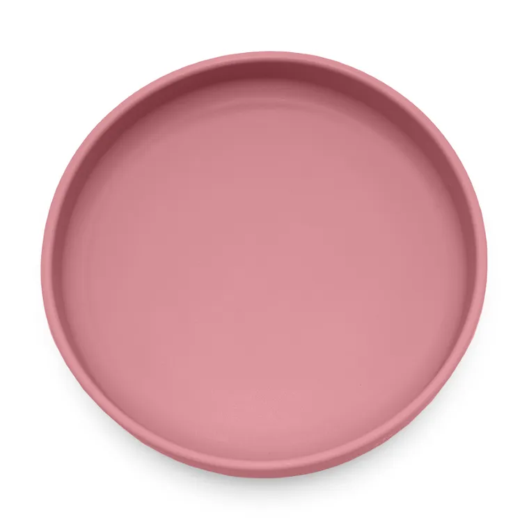 Petite&Mars, Take&Match, silikonowy talerzyk z przyssawką, Dusty Rose, 6m+