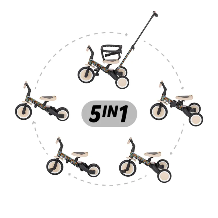 Petite&Mars, Turbo, rowerek trójkołowy 5w1, City Beat