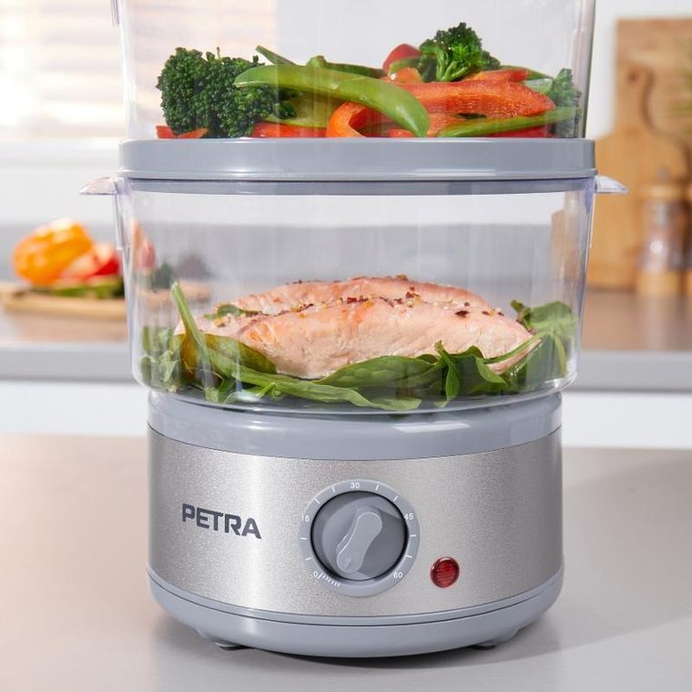 Petra, parowar z 3 poziomami, 500W, 7,5l