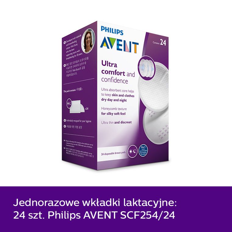 Philips Avent, jednorazowe wkładki laktacyjne, 24 szt.