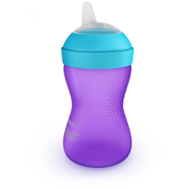 Philips Avent, kubek z miękkim ustnikiem, 9m+, fioletowy, 300 ml