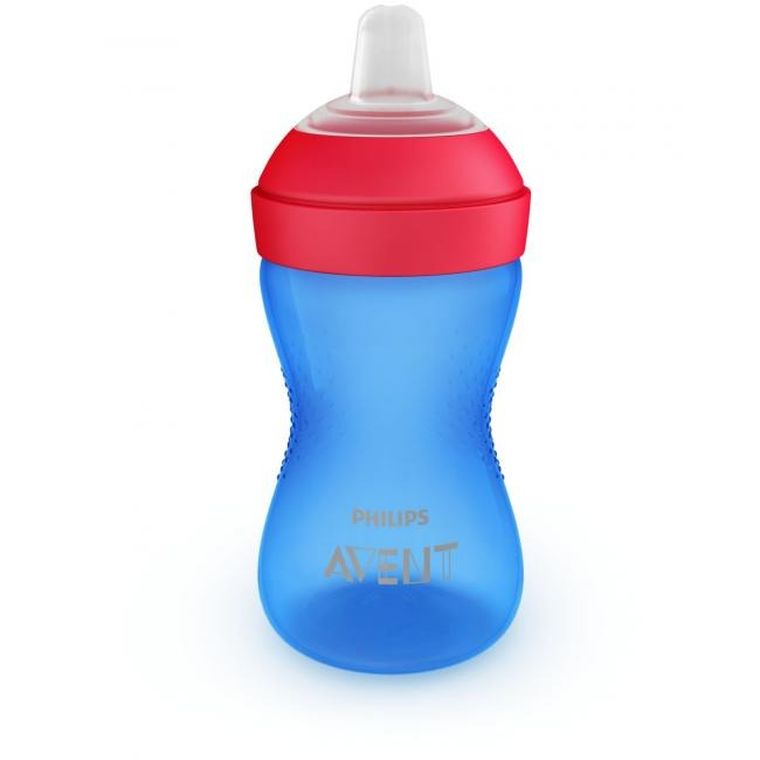 Philips Avent, kubek z miękkim ustnikiem, 9m+, niebieski, 300 ml
