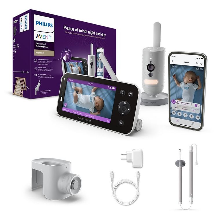 Philips Avent, SenselQ, niania elektroniczna z monitorem oddechu, full HD