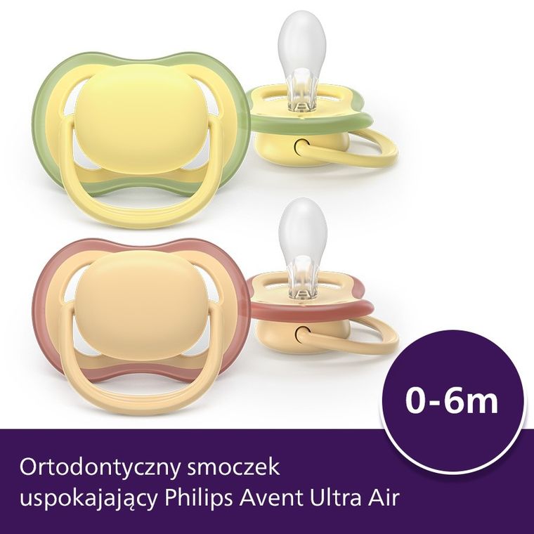 Philips Avent, smoczek ortodontyczny, 0-6 m 2 szt.