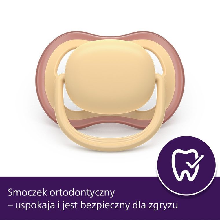 Philips Avent, smoczek ortodontyczny, 0-6 m 2 szt.