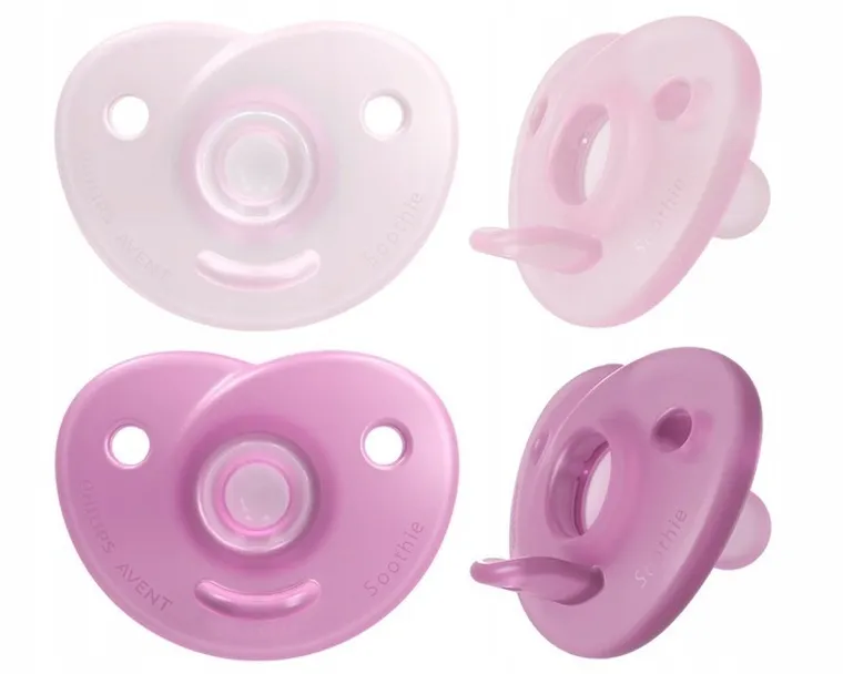 Philips Avent, Soothie, smoczek uspokajający, dziewczynka, 0-6 m, 2 szt.