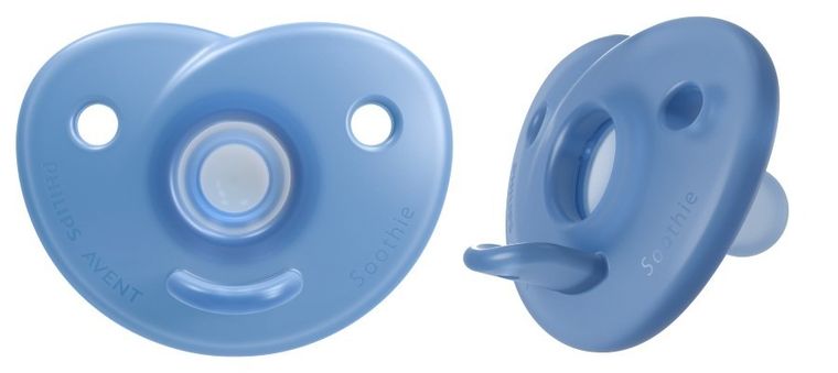 Philips Avent, Soothie, smoczek uspokajający, niebieski, 0-6m, 2 szt.