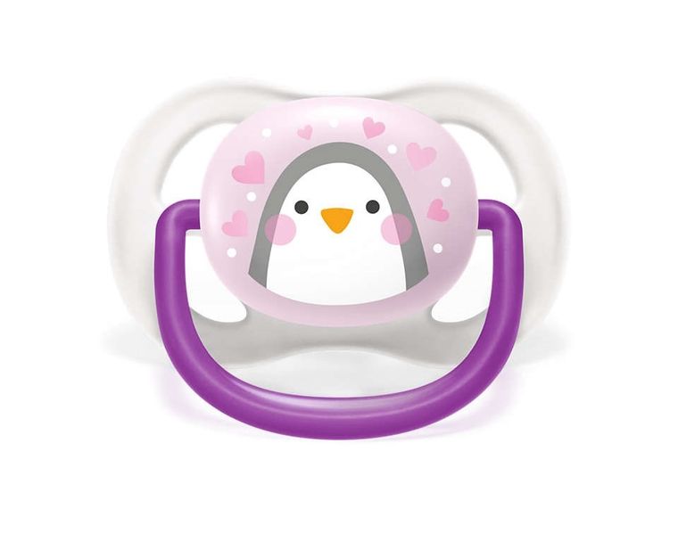 Philips Avent, Ultra Air, Animals, smoczek uspokajający, girl, 0-6m, 2 szt.