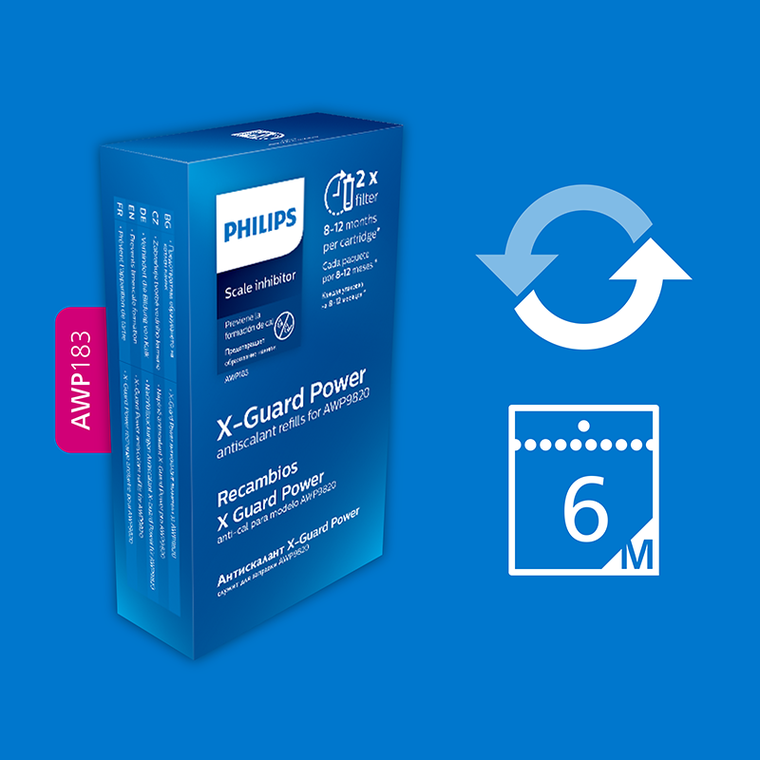Philips, filtr przeciw osadzaniu się kamienia, 2 szt.