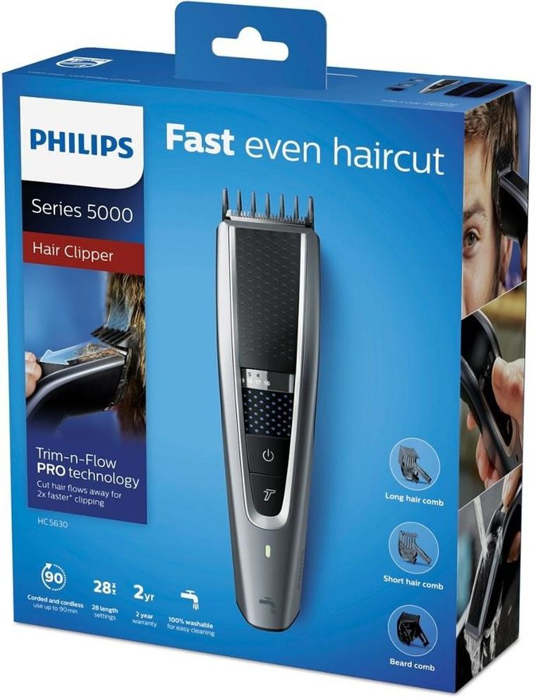 Philips, maszynka do strzyżenia, szara, HC5630/15