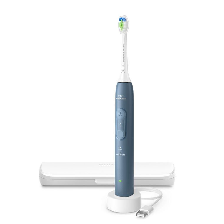 Philips, Sonicare 4100, szczoteczka soniczna z etui, granatowa, HX4043/48