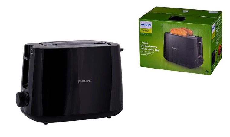 Philips, toster hd2581/90, 830w, kolor czarny