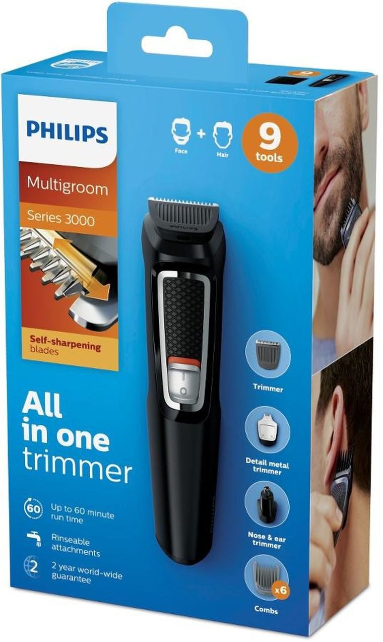 Philips, trymer do brody, MG3740/15, czarny