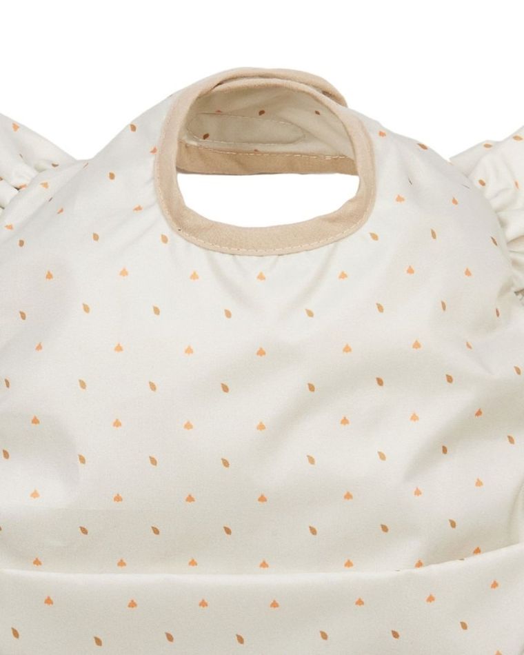 Piapimo, Foresta, śliniak z falbaną, beige