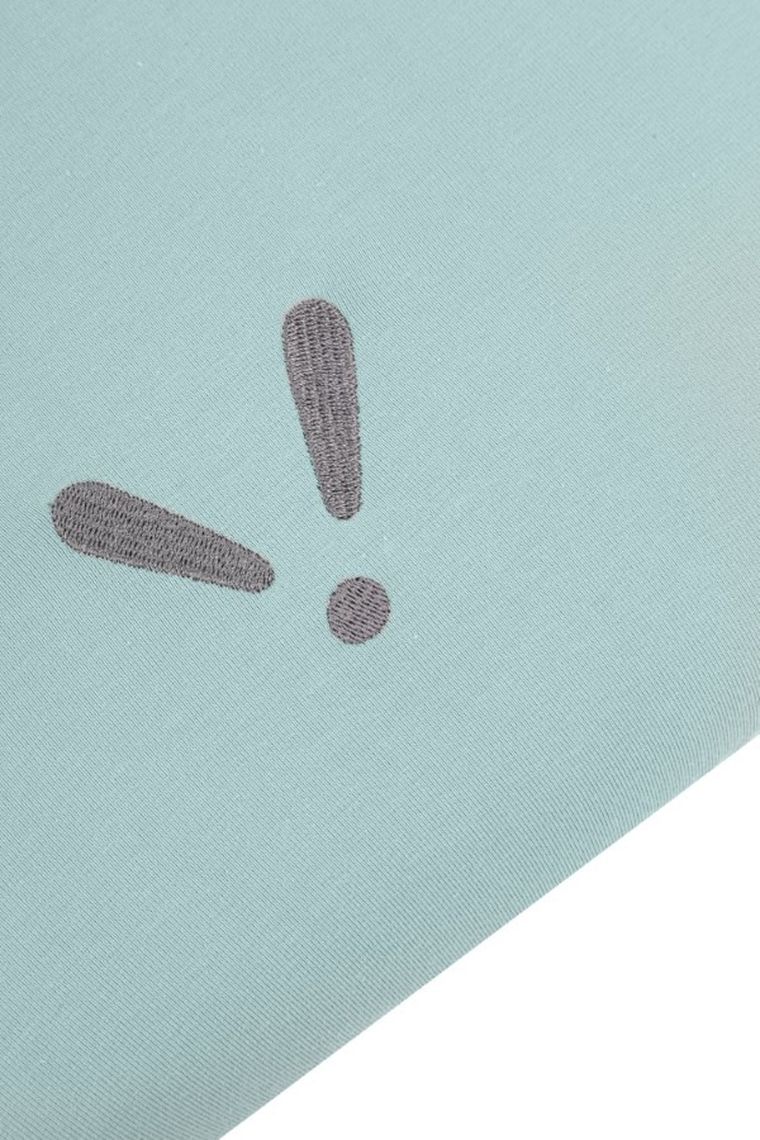 Piapimo, SleepSweet, prześcieradło do łóżeczka z haftem, zielone, 60-120 cm