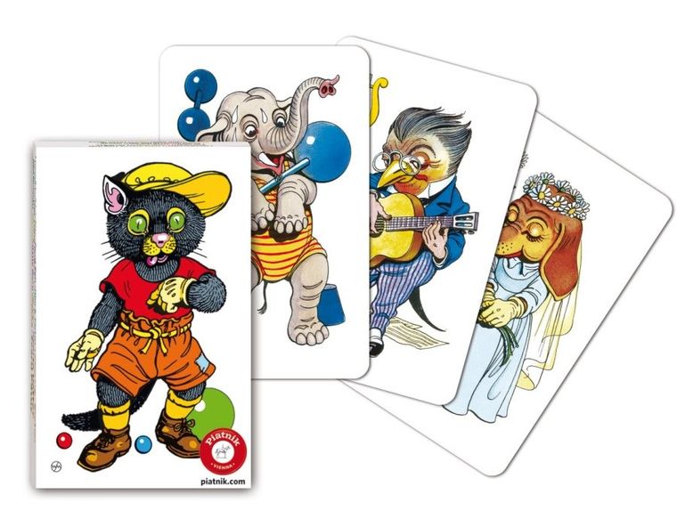 Piatnik, Czarny Piotruś, zwierzęta, gra karciana