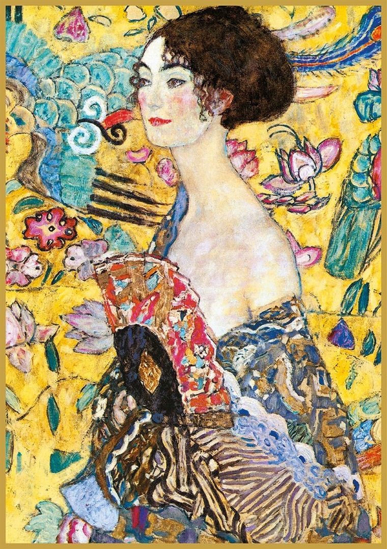 Piatnik, Klimt, Dama z Wachlarzem, puzzle, 1000 elementów