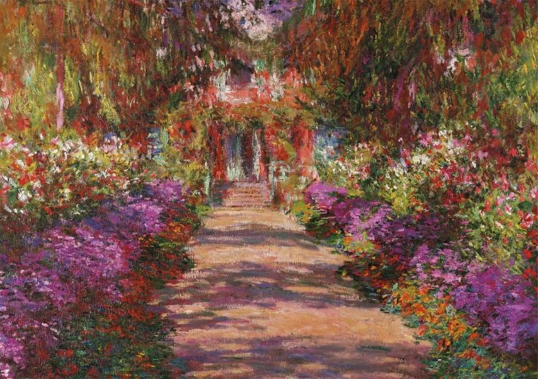 Piatnik, Monet, Ogród w Giverny, puzzle, 1000 elementów