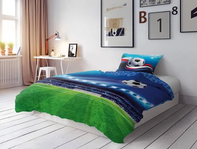 Piłka, 2-częściowy komplet pościeli, 160-200 cm