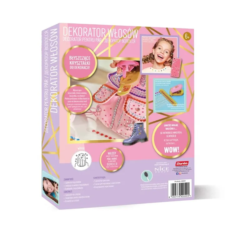 Pink It, Dekorator do włosów, zestaw do stylizacji