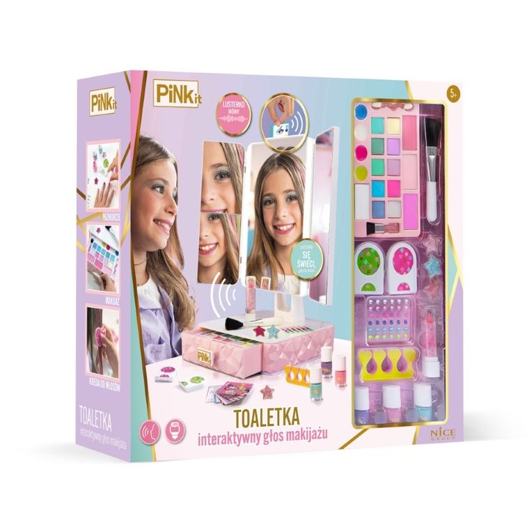 Pink It, interaktywna toaletka z akcesoriami do makijażu