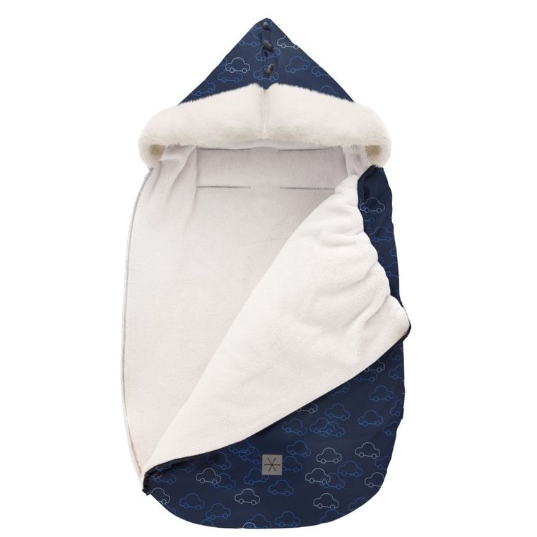 Pinokio, śpiworek do fotelika, zimowy, granatowy