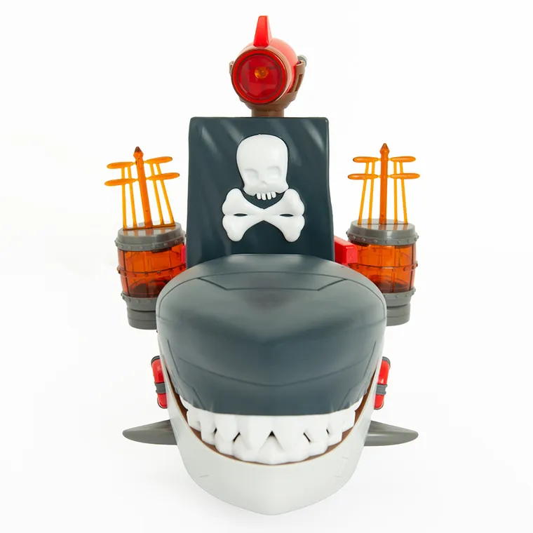 Pirate Ship, statek piracki z rekinem, światło i dźwięk