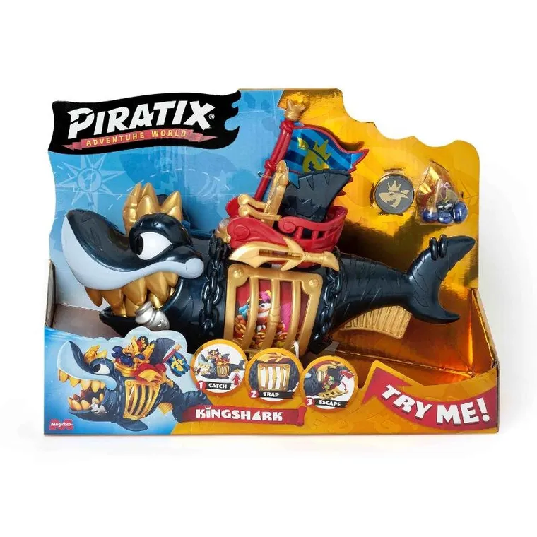 Piratix, King Shark Golden Teeth, zestaw z figurką