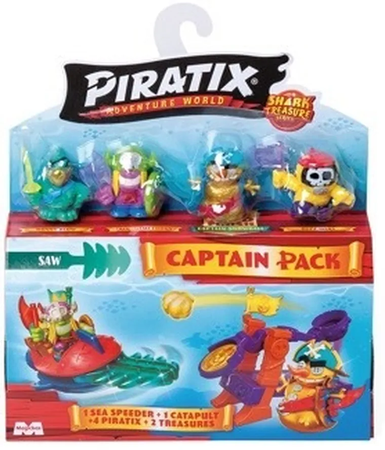 Piratix, Shark Treasure, Captain Pack, zestaw z figurką, 1 szt.