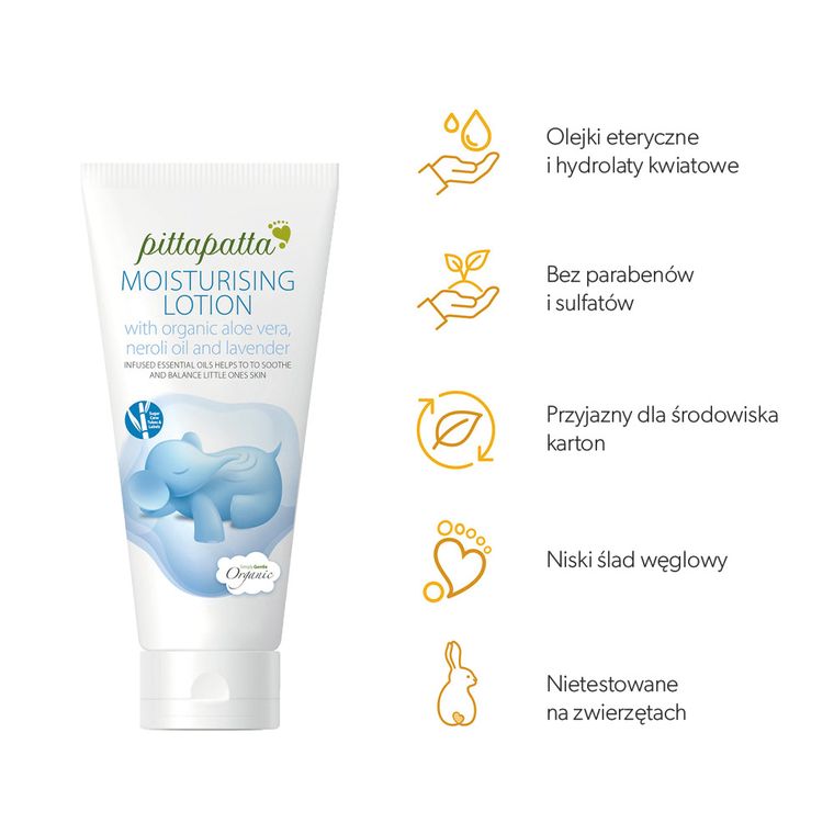 Pitta Patta, Organiczne mleczko nawilżające, 200 ml