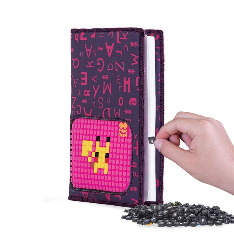 Pixie Crew, Alfabet, zeszyt A5, w linię, purpurowy panel, 1 szt.