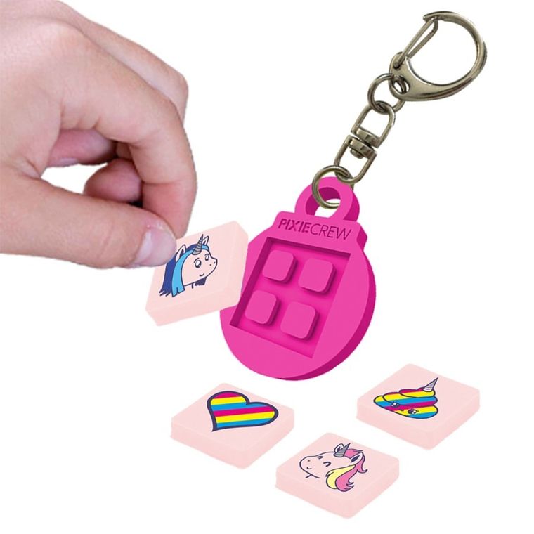 Pixie Crew, Jednorożec, silikonowy breloczek, różowy