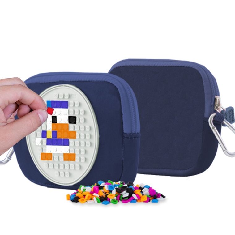 Pixie Crew, saszetka, kosmetyczka, niebieska, panel świecący w ciemności