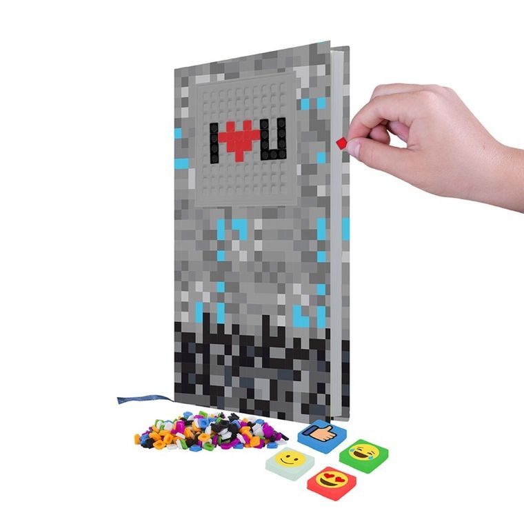 Pixie Crew, zeszyt A5, w linię, kratka, szary panel, 1 szt.