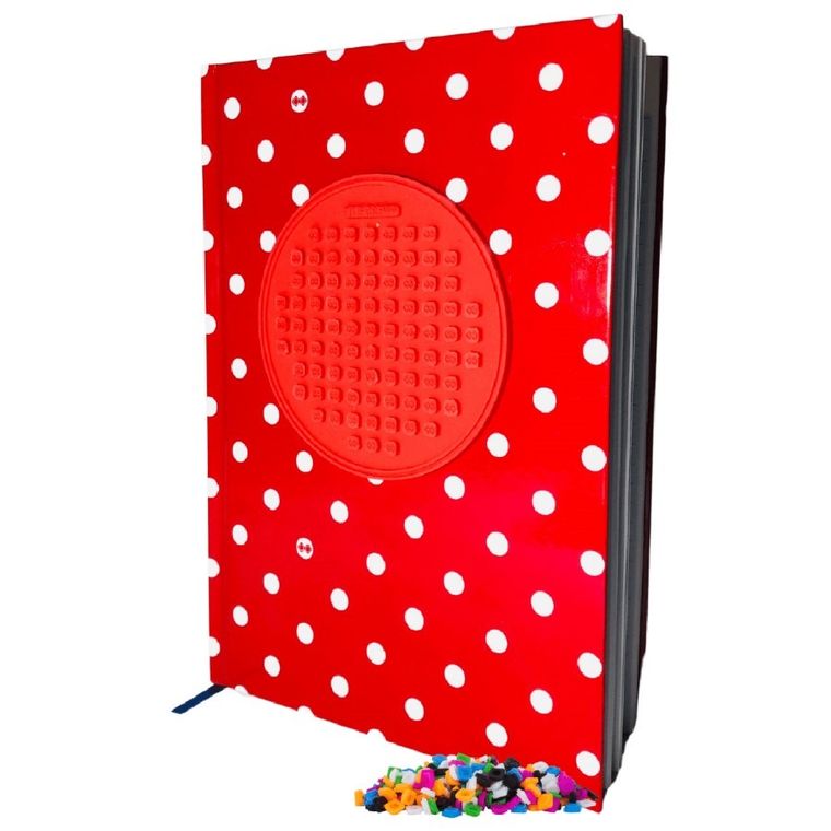 Pixie Crew, zeszyt A5, w linię, kropki, czerwony panel, 1 szt.