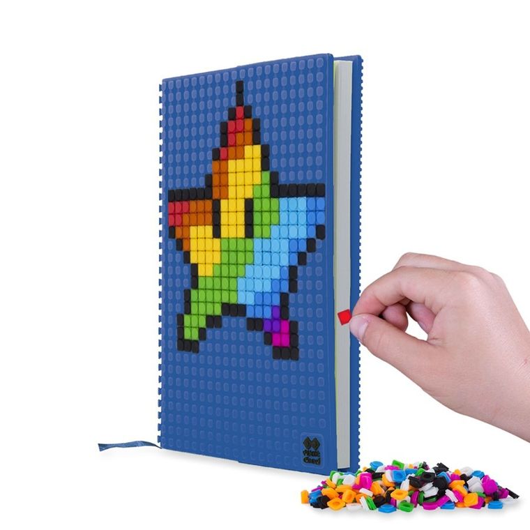 Pixie Crew, zeszyt A5, w linię, niebieski panel, 1 szt.