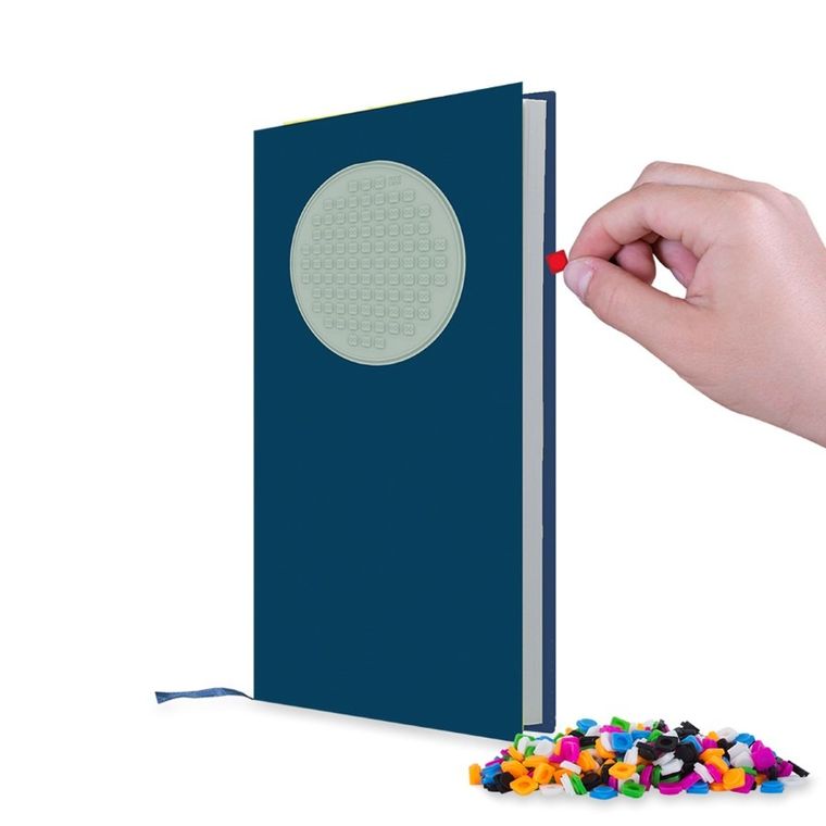 Pixie Crew, zeszyt A5, w linię, niebieski, panel świecący w ciemności, 1 szt.