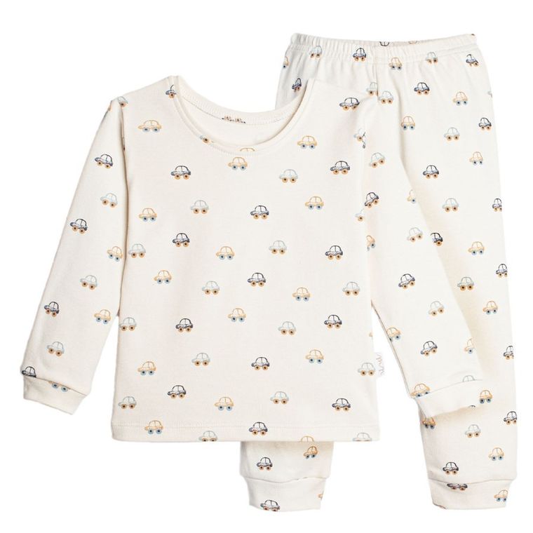 Piżama chłopięca, beżowa, Nicol