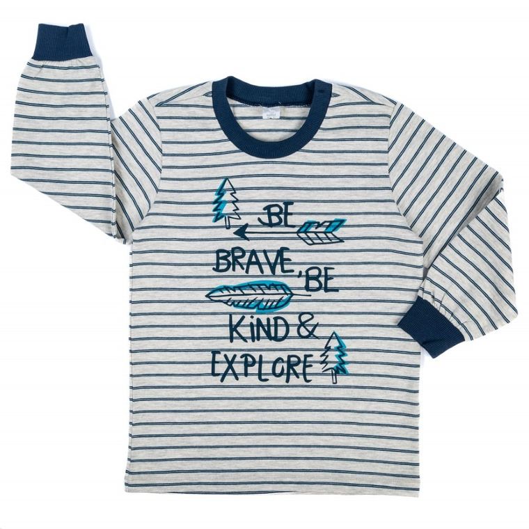 Piżama chłopięca, szara, Kanz