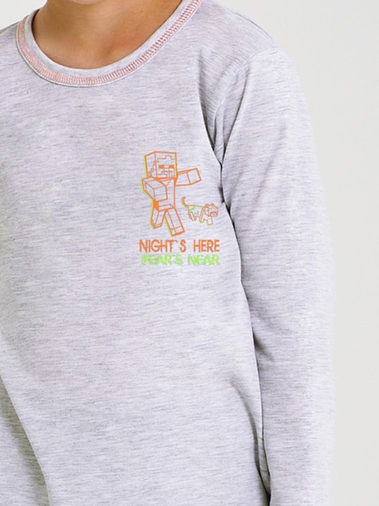 Piżama chłopięca, szara, Liam, Taro