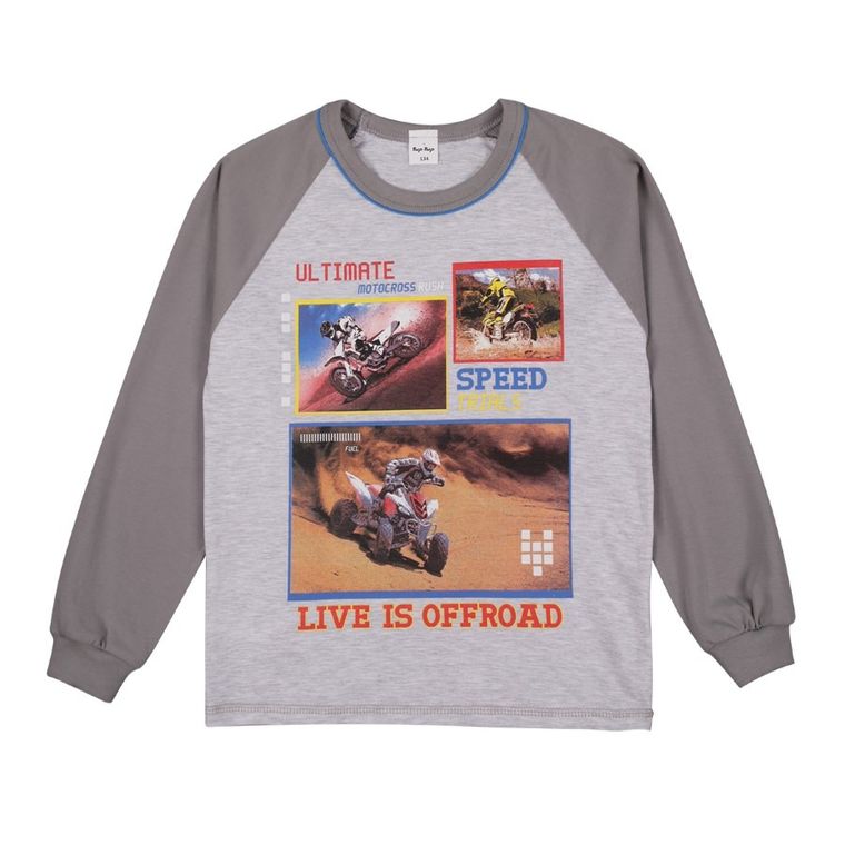 Piżama chłopięca, szara, Tup Tup