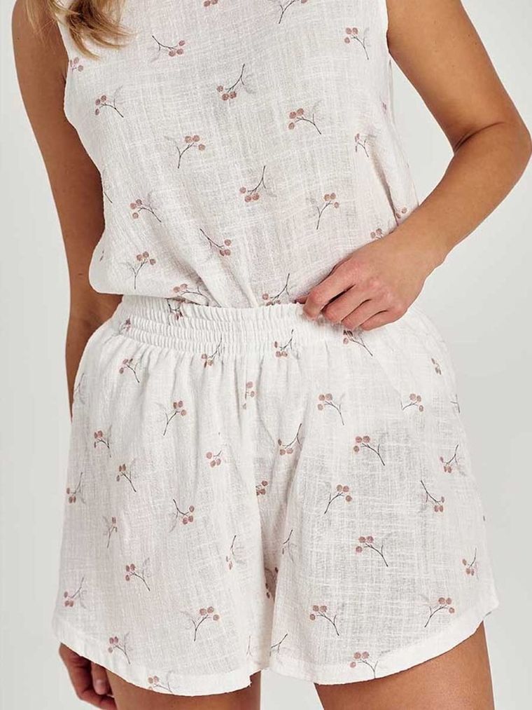 Piżama damska, biała, Taro