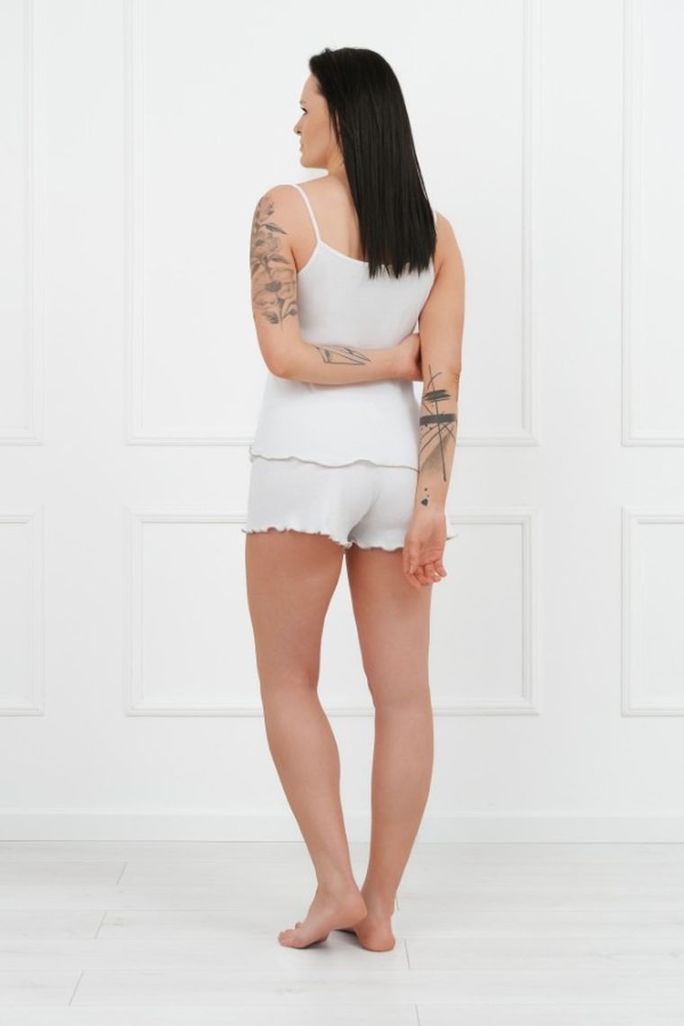 Piżama damska, biała, Tina, Italian Fashion