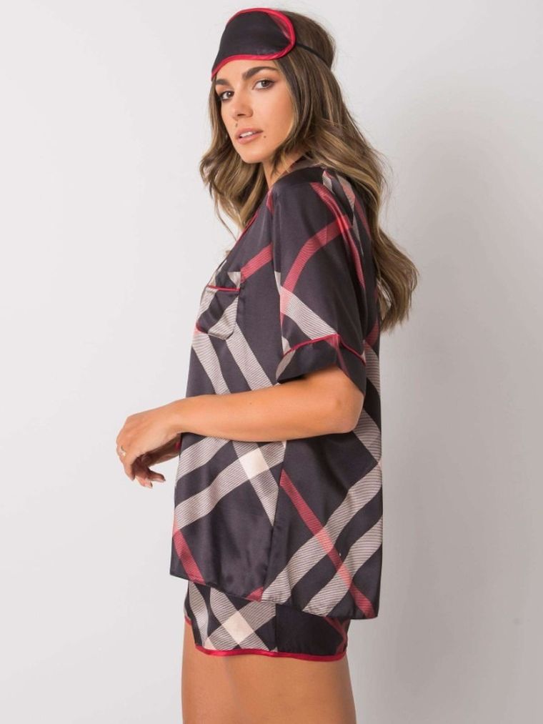 Piżama damska, czarna, Xsapienza