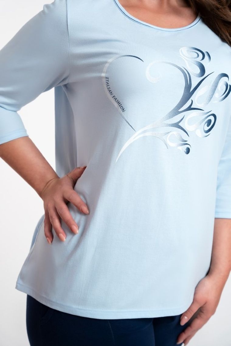 Piżama damska, niebieska, Arietta, Italian Fashion