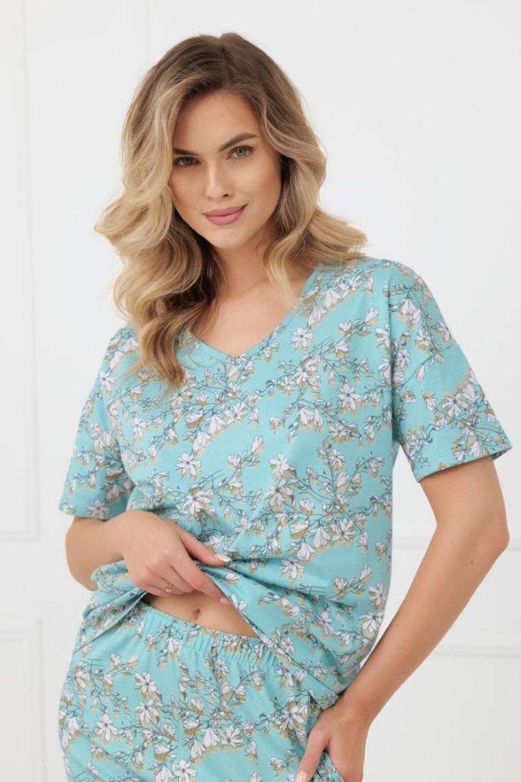 Piżama damska, niebieska, Hikari, Italian Fashion