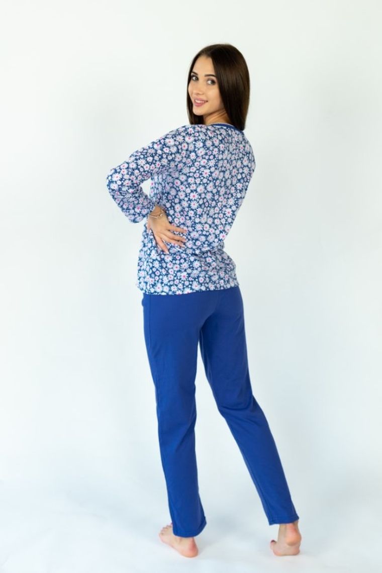 Piżama damska, niebieska, Hoop