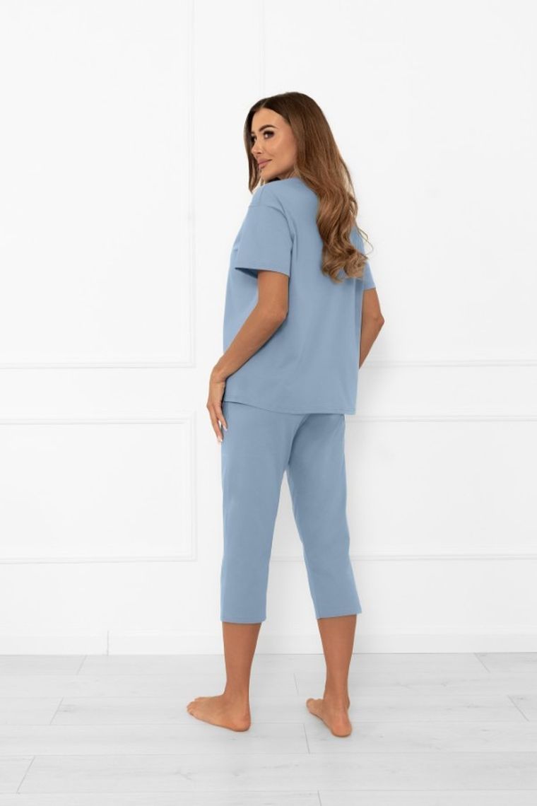 Piżama damska, niebieska, Ksara, Italian Fashion