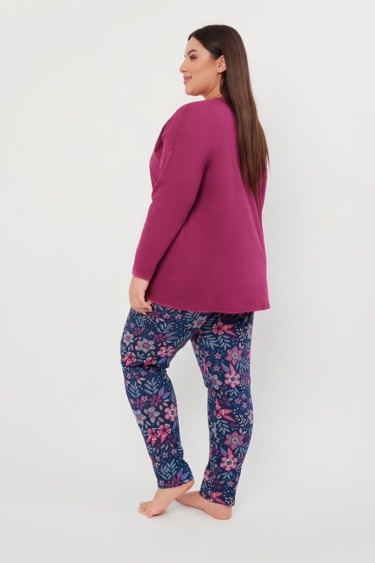 Piżama damska, plus size, mix, Folk, Italian Fashion